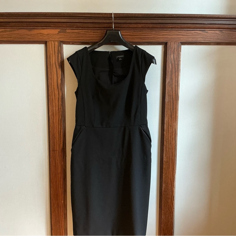 Ann Taylor Classic Black Midi Dress